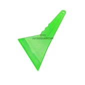 Kısa Saplı Eğik Ragle Arka Cam Filmi Çekme Aparatı Yeşil 23x13cm - 1