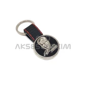 K.Atatürk Silikon Luxury Metal Oto Anahtarlık Siyah - 1