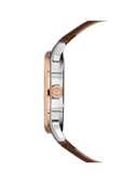 Nacar Kahverengi Safir Cam Deri Kordun Erkek Kol Saati NC31-291761-ESL2 thumbnail 2