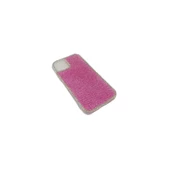 iPhone XS Uyumlu Kristal Taşlı Telefon Kılıfı Pembe - 1