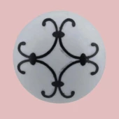 8 Adet Defne Siyah Çizgili Beyaz Polimer Düğme Kulp Mantar Mobilya Mutfak Dolabı Çekmece Kulbu Kulpları thumbnail 6