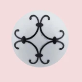 Defne Siyah Çizgili Beyaz Polimer Düğme Kulp Krom Tablalı Mobilya Mutfak Dolabı Çekmece Kulbu Kulpları thumbnail 6