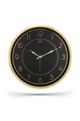 GOLD ÇERÇEVE LATİN RAKAM DUVAR SAATİ 50CM - 1