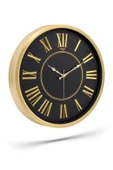GOLD ÇERÇEVE ROMA RAKAM DUVAR SAATİ 50CM - 2