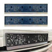 Kristal Taşlı Eco Plakalık Plaka Altlığı Gökkuşağı 2'li - 1