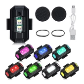 Mini Led Flash 7 Renk RGB USB Şarjlı Araba Motosiklet Bisiklet Drone Uyumlu - 1