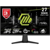 MSI 27" FLAT IPS MAG 275QF 1MS 180HZ HDMI-DP GAMING MONİTÖR 2560X1440 thumbnail 1