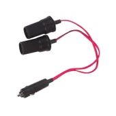 Oto Çakmak Fişi Çoklayıcı Kablolu 2 Dişi 1 Erkek Uçlu 12-24v - 1