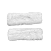 Peluş Seyahat Emniyet Kemer Pedi Kılıfı 2'li Beyaz - 1