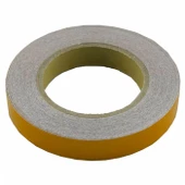 Reflektif Fosfor Şerit Bant Reflektör Sarı 2cm x 25 Metre - 1