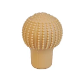 Silikon Vites Topuzu Kılıfı Masajlı Yuvarlak Bej - 1