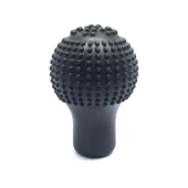 Silikon Vites Topuzu Kılıfı Masajlı Yuvarlak Siyah - 1