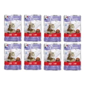 Plaisir 100Gr Pouch Beef and Dinde Sığır Hindi Etli 8Adet Kedi Maması - 1