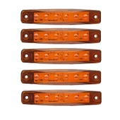 Sarı Parmak Led Dorse Lamba 6 Ledli 12-24V 5'li - 1