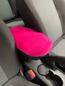 Yumuşak Peluş Kol Dayama Kolçak Minderi Fuşya Pembe - 1