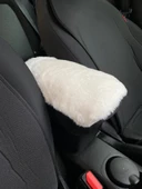 Yumuşak Peluş Kol Dayama Kolçak Minderi Beyaz - 1