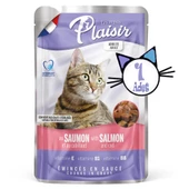 Plaisir 100Gr Pouch Salmon and Cod Somon Morina Etli 1Adet Kedi Maması - 2