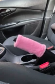 Yumuşak Peluş El Freni Süsü Şeker Pembe - 1