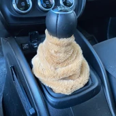 Yumuşak Peluş Vites Körüğü Vites Süsü Kahverengi - 1