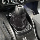 Yumuşak Peluş Vites Körüğü Vites Süsü Siyah - 1