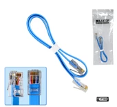 CAT6 PATCH NETWORK ETHERNET KABLO SLİM 50CM - 1