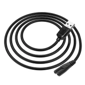 POLAXTOR Usb Güç Power Teyp Fiş Kablosu C7 Siyah 1.5 Metre - 1