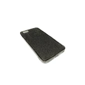 iPhone 6 Plus Uyumlu Kristal Taşlı Telefon Kılıfı Şeffaf Siyah - 1