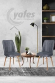 Yafes Masa Sandalye Kare Gold 2 Adet Sandalye / Mutfak Sandalyeleri / Salon Sandalyesi - 1