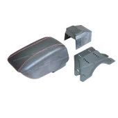 Sürgülü Kol Dayama Kolçak Siyah Kırmızı Dikişli - 6