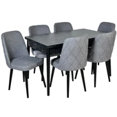 Efe Smd-Vega Kelebek Açılır 6 Kişilik Yemek Masası Takımı - 1