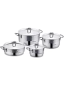 KORKMAZ A1963-01 ERNA 8 PARÇA TENCERE SETİ INOX - 1