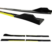 Universal Flaplı Yan Marşpiyel Altı Lip 8 Parça Siyah Sarı thumbnail 1