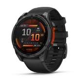 Garmin Fenix 8 - 47 mm AMOLED - Slate Gri Siyah Silikon Kayışlı - 1