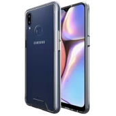 Samsung Galaxy A10S - Kılıf Şeffaf Sert Koruyucu Gard Silikon thumbnail 1