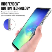 Samsung Galaxy S20 Plus - Kılıf Şeffaf Sert Koruyucu Gard Silikon - 4