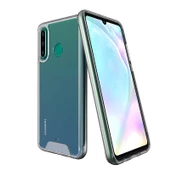 Huawei P30 Lite - Kılıf Şeffaf Sert Koruyucu Gard Silikon - 6