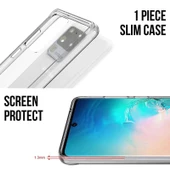 Samsung Galaxy S20 Ultra - Kılıf Şeffaf Sert Koruyucu Gard Silikon thumbnail 6