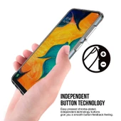 Samsung Galaxy A20 - Kılıf Şeffaf Sert Koruyucu Gard Silikon thumbnail 3