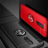 Xiaomi Redmi 8 - Kılıf Yüzüklü Karbon Ravel Silikon Kapak - 3