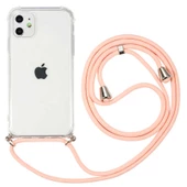 Apple iPhone 11 - Kılıf Şeffaf İp Askılı Koruyucu X-rop Kapak - 3