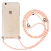 Apple iPhone 6 - Kılıf Şeffaf İp Askılı Koruyucu X-rop Kapak thumbnail 1