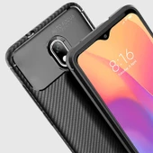 Xiaomi Redmi 8A - Kılıf Auto Focus Karbon Negro Silikon Kapak - 3