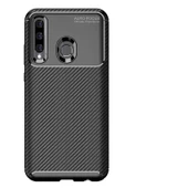 Huawei Honor 20 Lite - Kılıf Auto Focus Karbon Negro Silikon Kapak - 4
