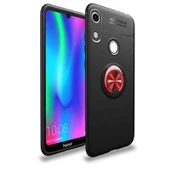 Huawei Y6S 2019 - Kılıf Yüzüklü Karbon Ravel Silikon Kapak thumbnail 3