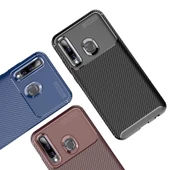 Huawei Honor 20 Lite - Kılıf Auto Focus Karbon Negro Silikon Kapak - 2