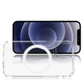 Apple iPhone 12 Pro Max - Kılıf Wireless Şarj Özellikli Şeffaf Sert Koruyucu Tacsafe Kapak - 7