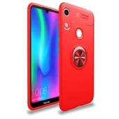 Huawei Y6S 2019 - Kılıf Yüzüklü Karbon Ravel Silikon Kapak thumbnail 2