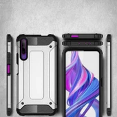 Huawei P Smart Pro 2019 - Kılıf Çift Katman Zırh Tank Crash Military Kapak - 2