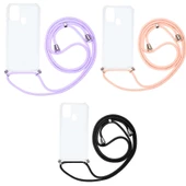 Samsung Galaxy M31 - Kılıf Şeffaf İp Askılı Koruyucu X-rop Kapak thumbnail 3