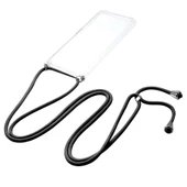 Huawei P40 Lite - Kılıf Şeffaf İp Askılı Koruyucu X-rop Kapak thumbnail 2